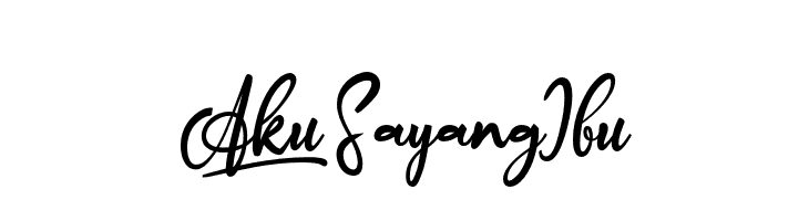 Aku_Sayang Ibu  免费字体下载