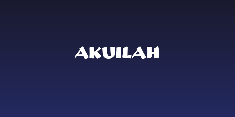 Akuilah Social Header