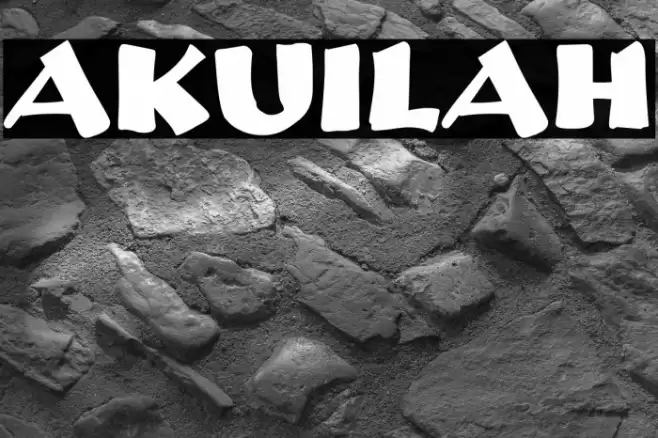 Akuilah Font examples