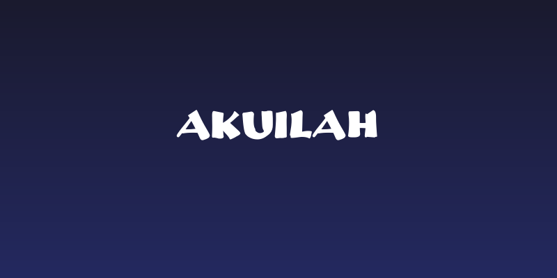 Akuilah Social Header