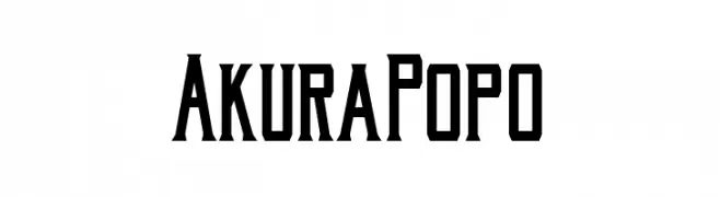Akura Popo  Frei Schriftart Herunterladen