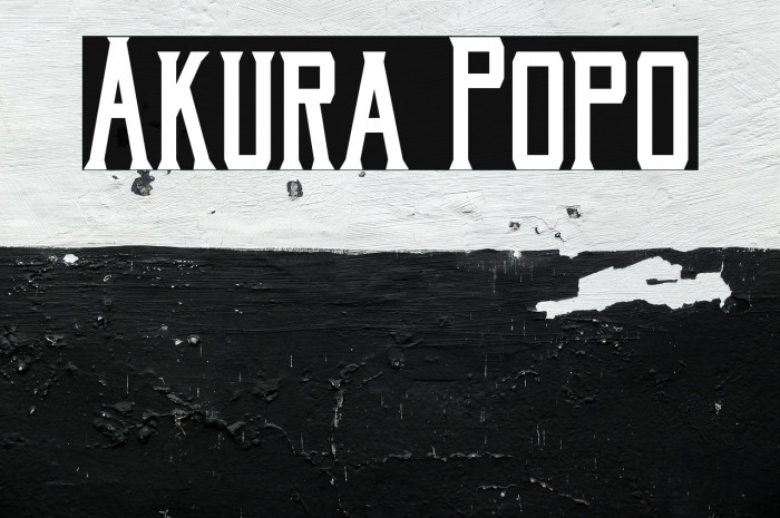 Akura Popo Font examples