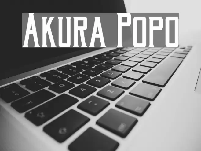 Akura Popo Font examples