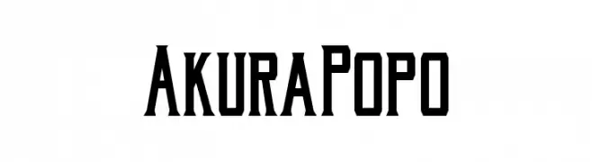 AkuraPopo  Frei Schriftart Herunterladen