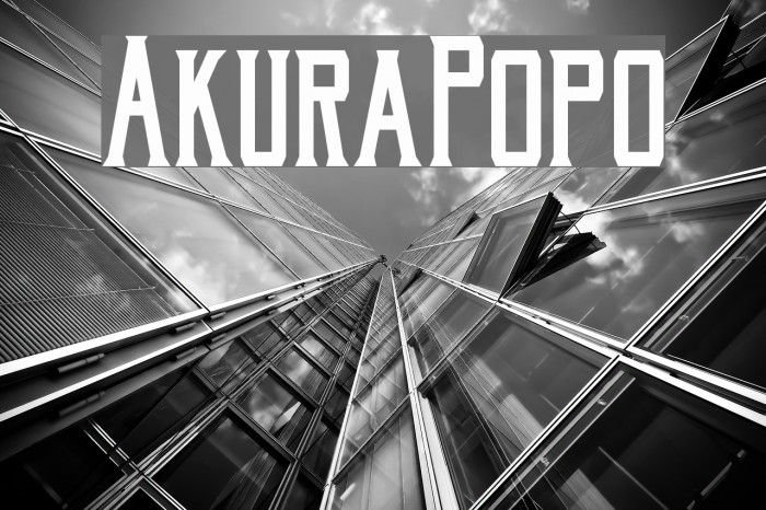 AkuraPopo Font examples