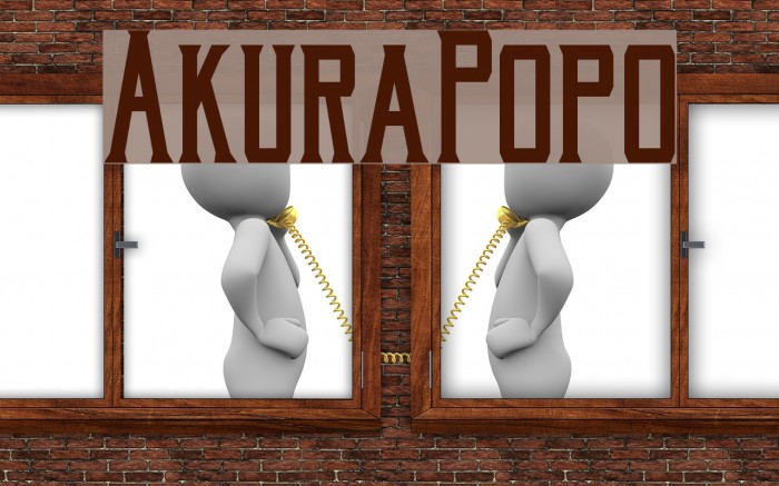 AkuraPopo Font examples