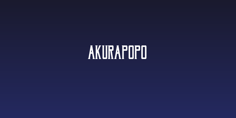 AkuraPopo Social Header