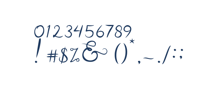 Akurapoppo Luxury Handwritten Other Characters