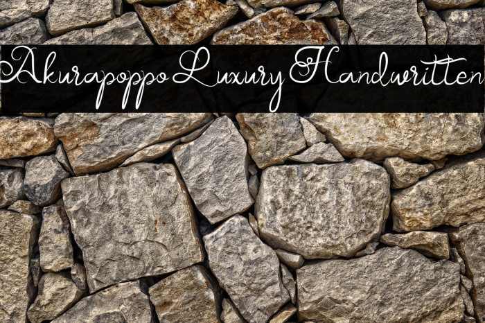 Akurapoppo Luxury Handwritten Example 1