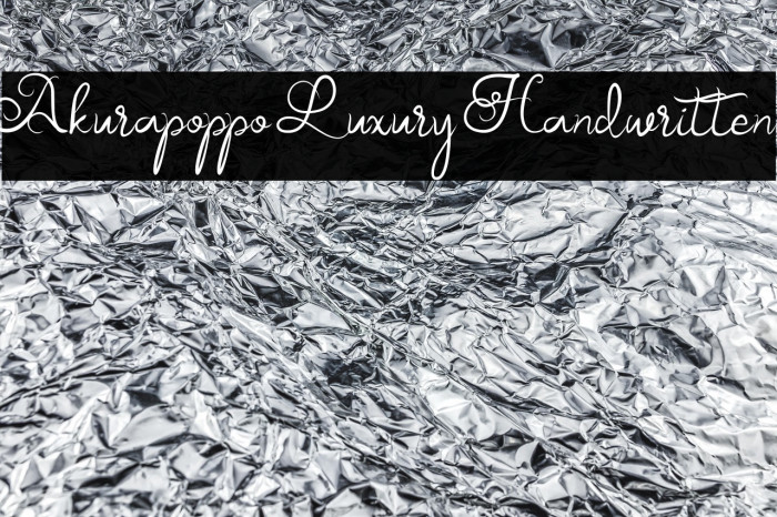 Akurapoppo Luxury Handwritten Example 3