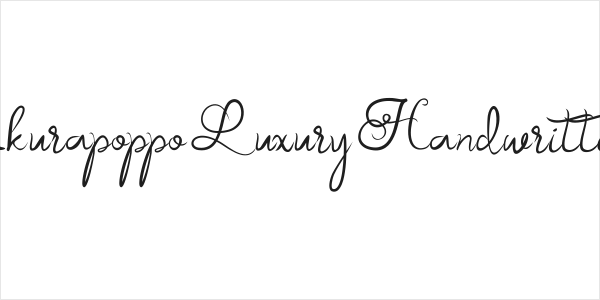 Akurapoppo Luxury Handwritten Logo