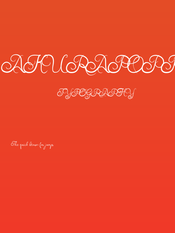 Akurapoppo Luxury Handwritten Poster