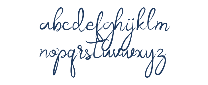 Akurapoppo Luxury Handwritten Lowercase