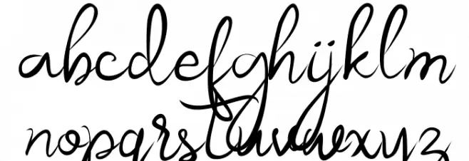 Akurapoppo Luxury Handwritten Fuentes MINÚSCULAS