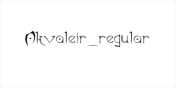 Akvaleir_regular Logo