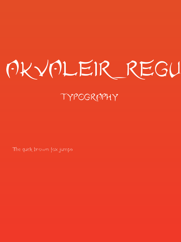 Akvaleir_regular Poster