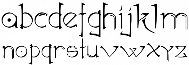 Akvaleir_regular Font Litere mici