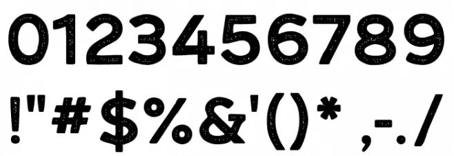 AkwaRoughDemo-Bold Polices AUTRES CHARS