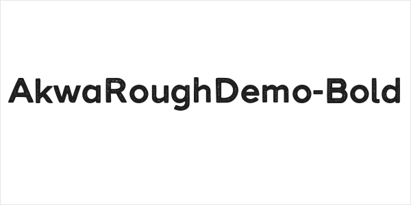 AkwaRoughDemo-Bold Logo