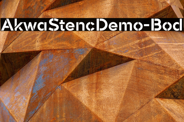 AkwaStencilDemo-Bold Example 2