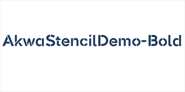AkwaStencilDemo-Bold Logo