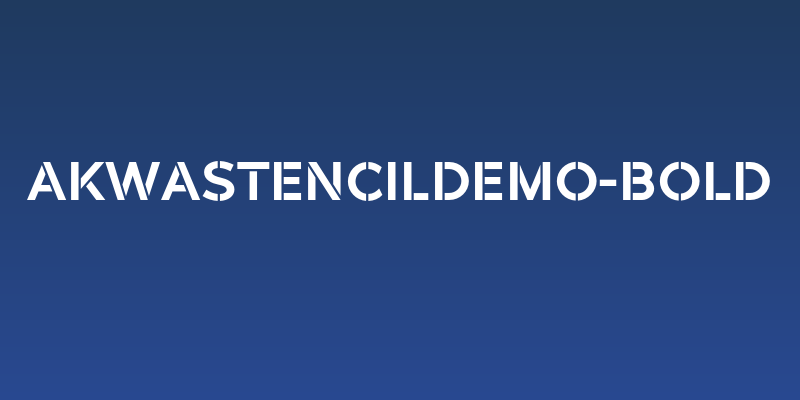 AkwaStencilDemo-Bold Social Header