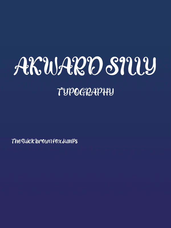 Akward Silly Poster
