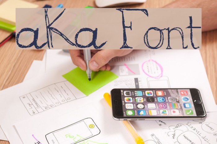 aKa Font examples
