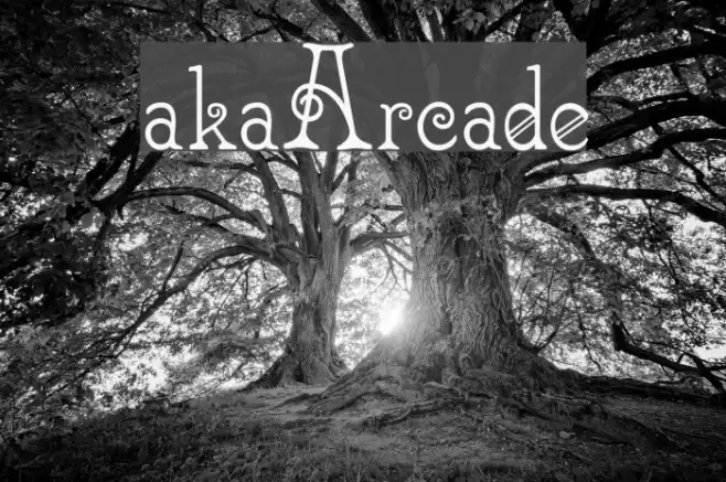 akaArcade Font examples