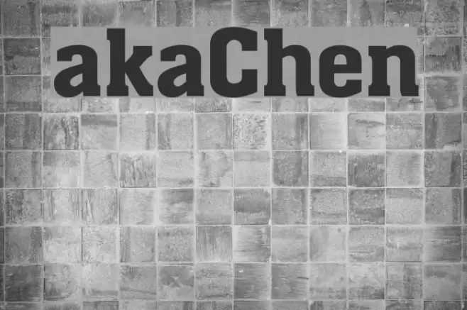 akaChen Font examples