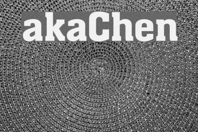 akaChen Font examples