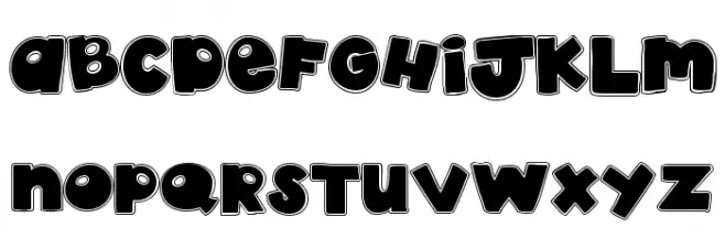 akaDylan Collage Font Litere mari