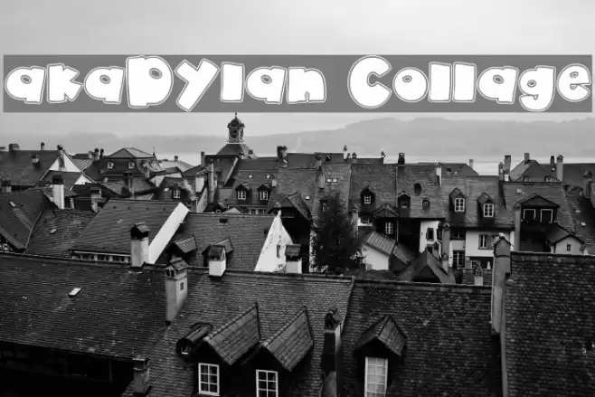 akaDylan Collage Font examples