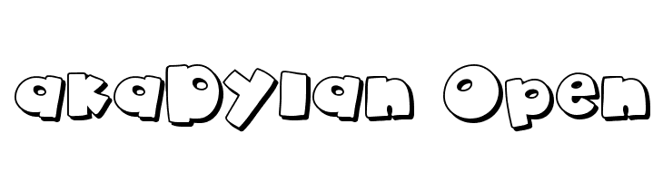 akaDylan Open  font caratteri gratis
