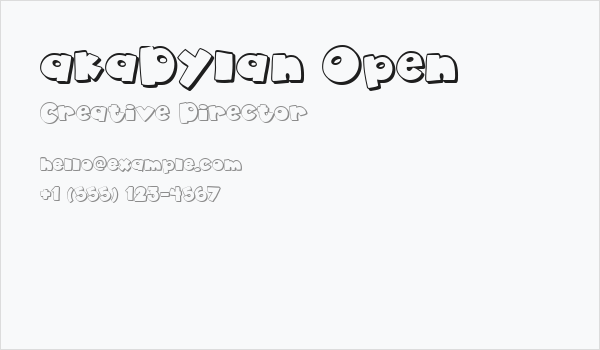 akaDylan Open Business Card