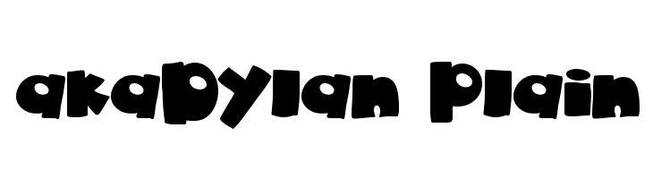 akaDylan Plain Шрифта