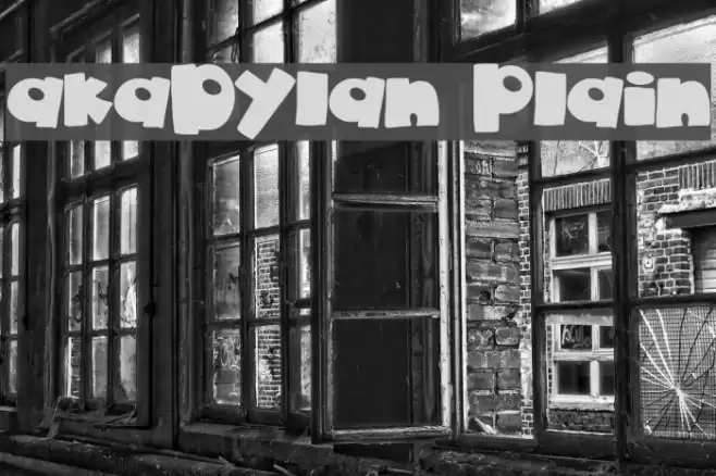 akaDylan Plain Font examples