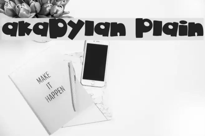 akaDylan Plain Font examples