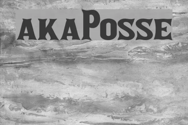 akaPosse フォント examples