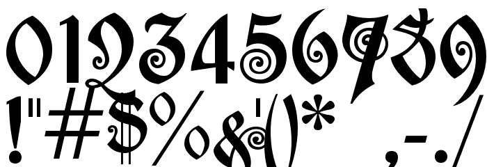 akaPotsley Font OTHER CHARS