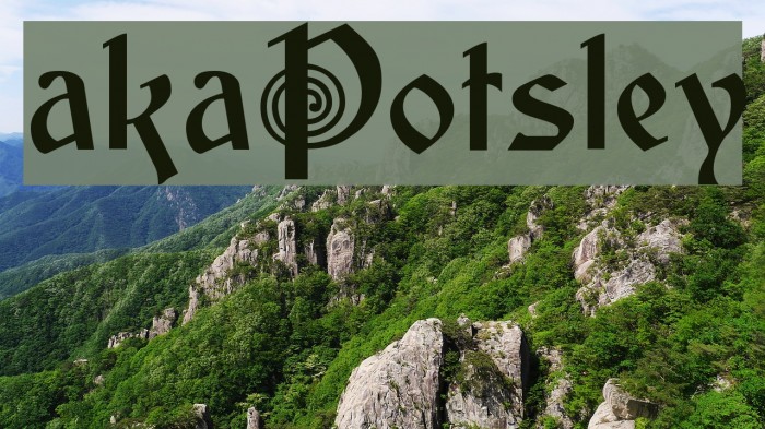 akaPotsley Font examples