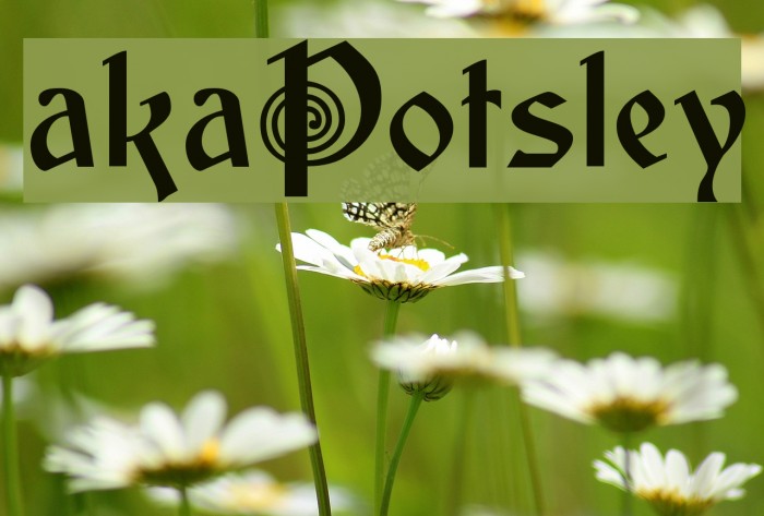 akaPotsley Font examples