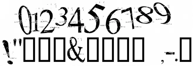 akoom Font Alte caractere