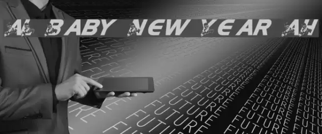 AL Baby New Year AH フォント examples