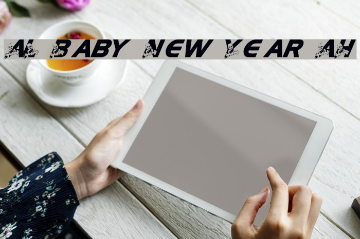 AL Baby New Year AH フォント examples