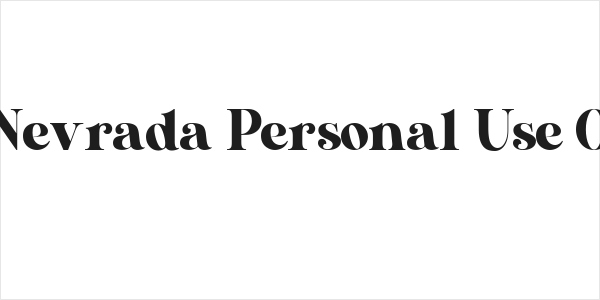 AL Nevrada Personal Use Only Logo