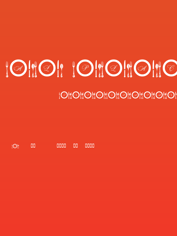 AL Place Settings Letters Poster