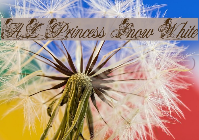 AL Princess Snow White Font examples