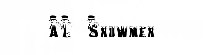 AL Snowmen  Free Fonts Download