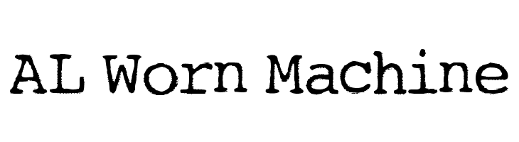 AL Worn Machine Font